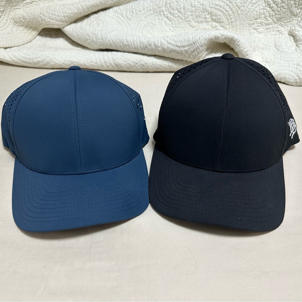 (Lot of 2) Branded Bills Bare Curved Performance Hat in Orion & Black